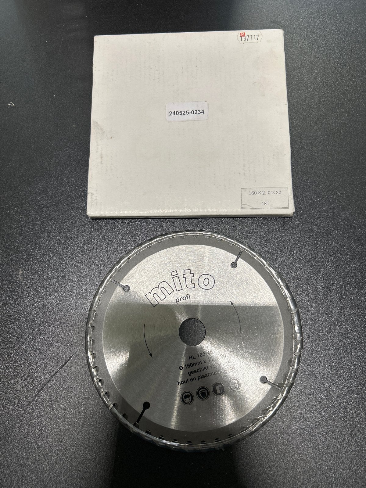 Mito Profi Cirkelzaagblad 160mm x 2.0 x 20mm 48T, Ophalen, Nieuw, Cirkelzaag