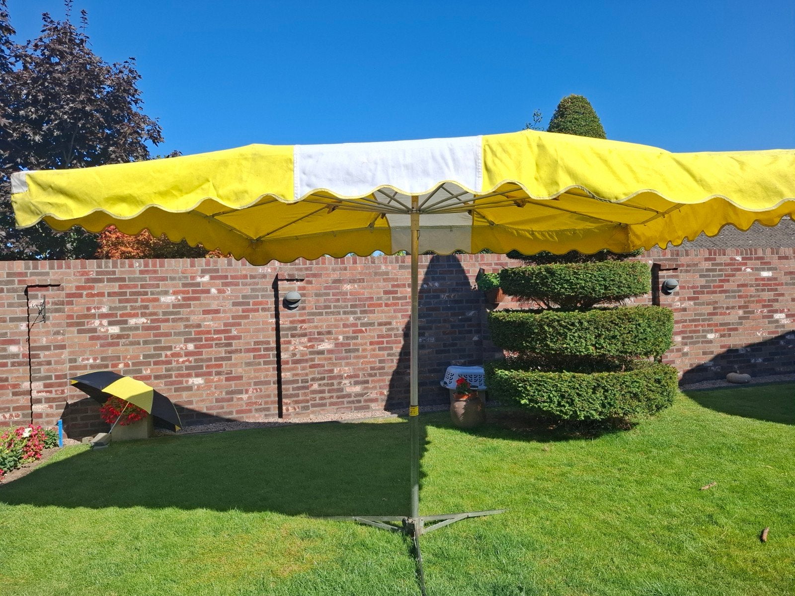 marktparasol bieden v.a €150,00, Ophalen of Verzenden, Minder dan 1 meter, Parasolvoet