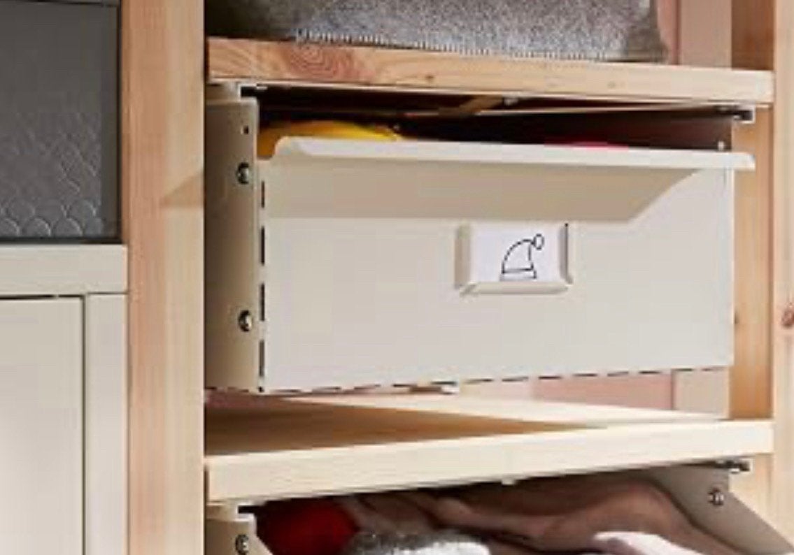 2x Ikea Ivar metalen lades 30x43, Ophalen of Verzenden, Zo goed als nieuw
