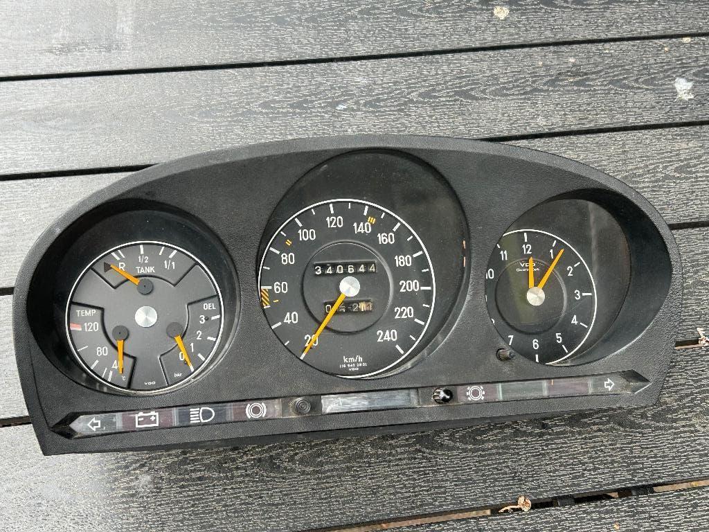 Snelheidsmeter tacho klok mercedes W116, Ophalen of Verzenden, Gebruikt, Mercedes-Benz