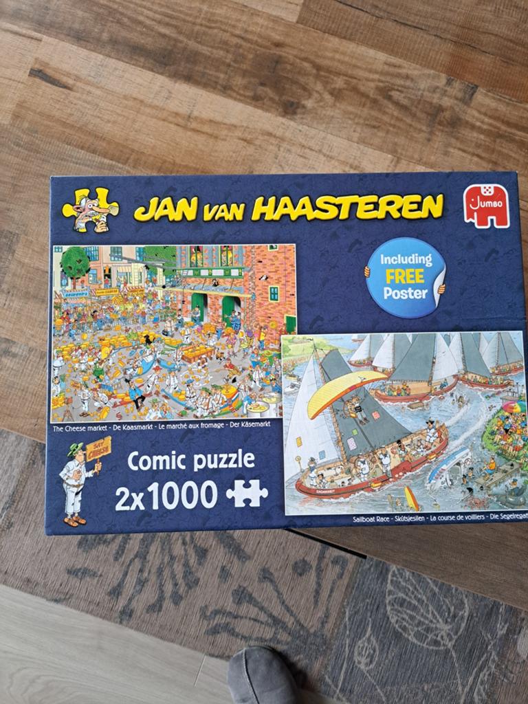 Jan van Haasteren 2 in één, Ophalen, 500 t/m 1500 stukjes, Zo goed als nieuw