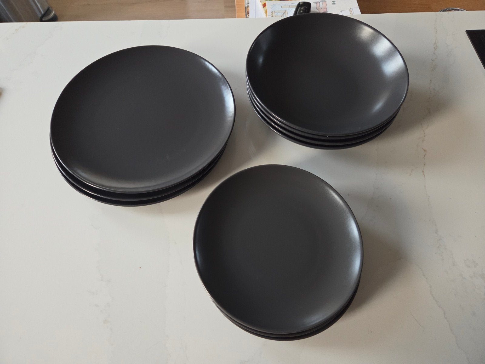 IKEA FÄRGKLAR Borden set - 4 diepe, 8 grote, 4 kleine, Ophalen