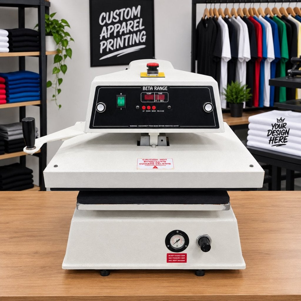 ✅ Professionele Transferpers Pneumatisch Insta Beta Range, Niet ingevuld, Gebruikt, Printer, Ophalen of Verzenden