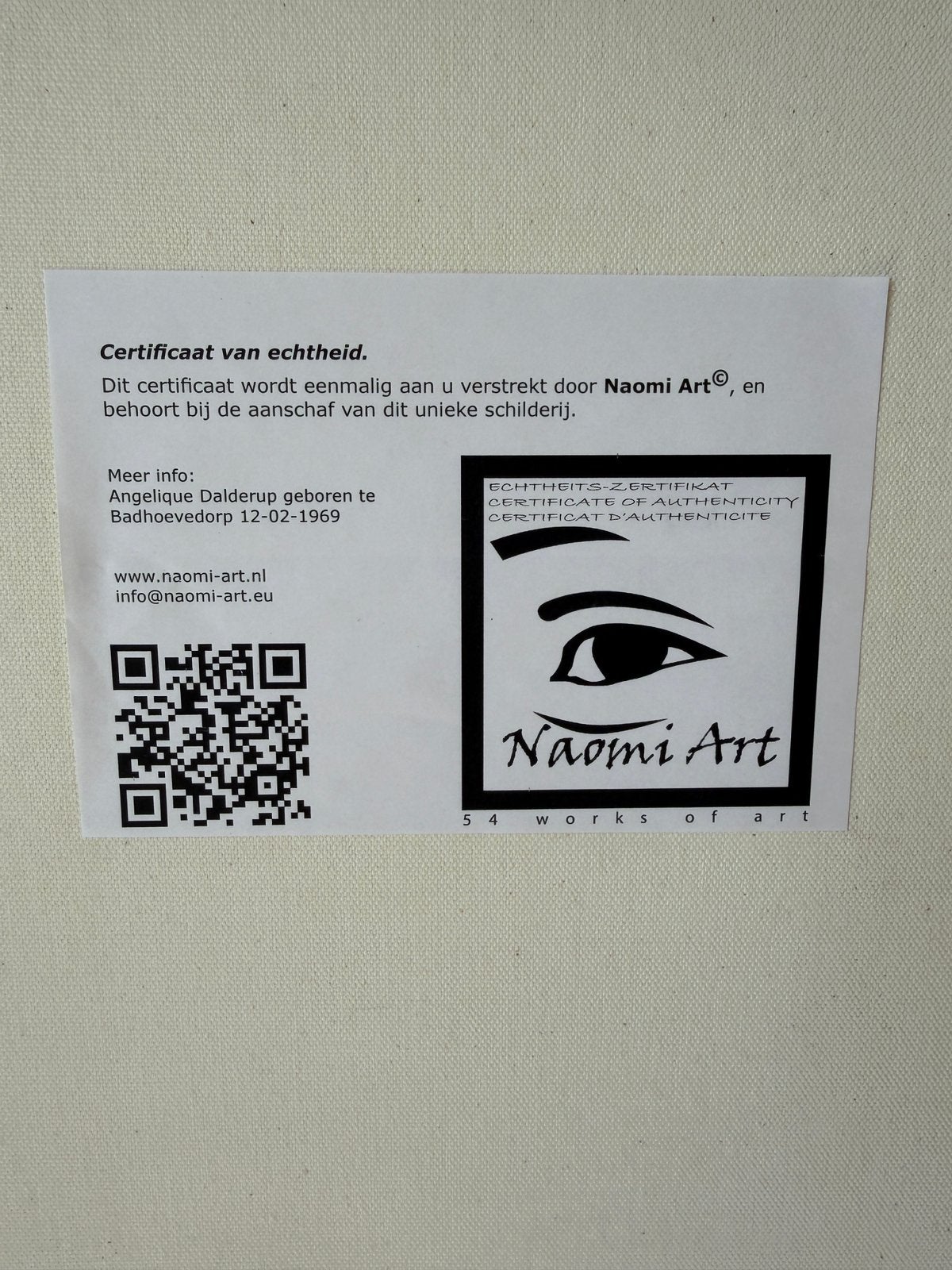 Kunst voor aan de muur van Naomi arts, Ophalen, Zo goed als nieuw, Overige onderwerpen