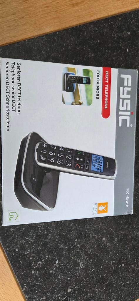 Fysic FX-6000 Senioren DECT Telefoon - Nieuw in doos, Ophalen of Verzenden, Nieuw, 1 handset