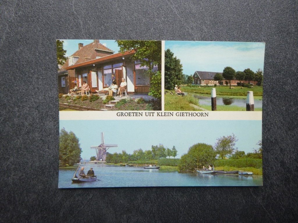 Hazerswoude, visgelegenheid Klein Giethoorn, Verzamelen, Ansichtkaarten | Nederland, Verzenden, 1980 tot heden, Ongelopen, Overijssel