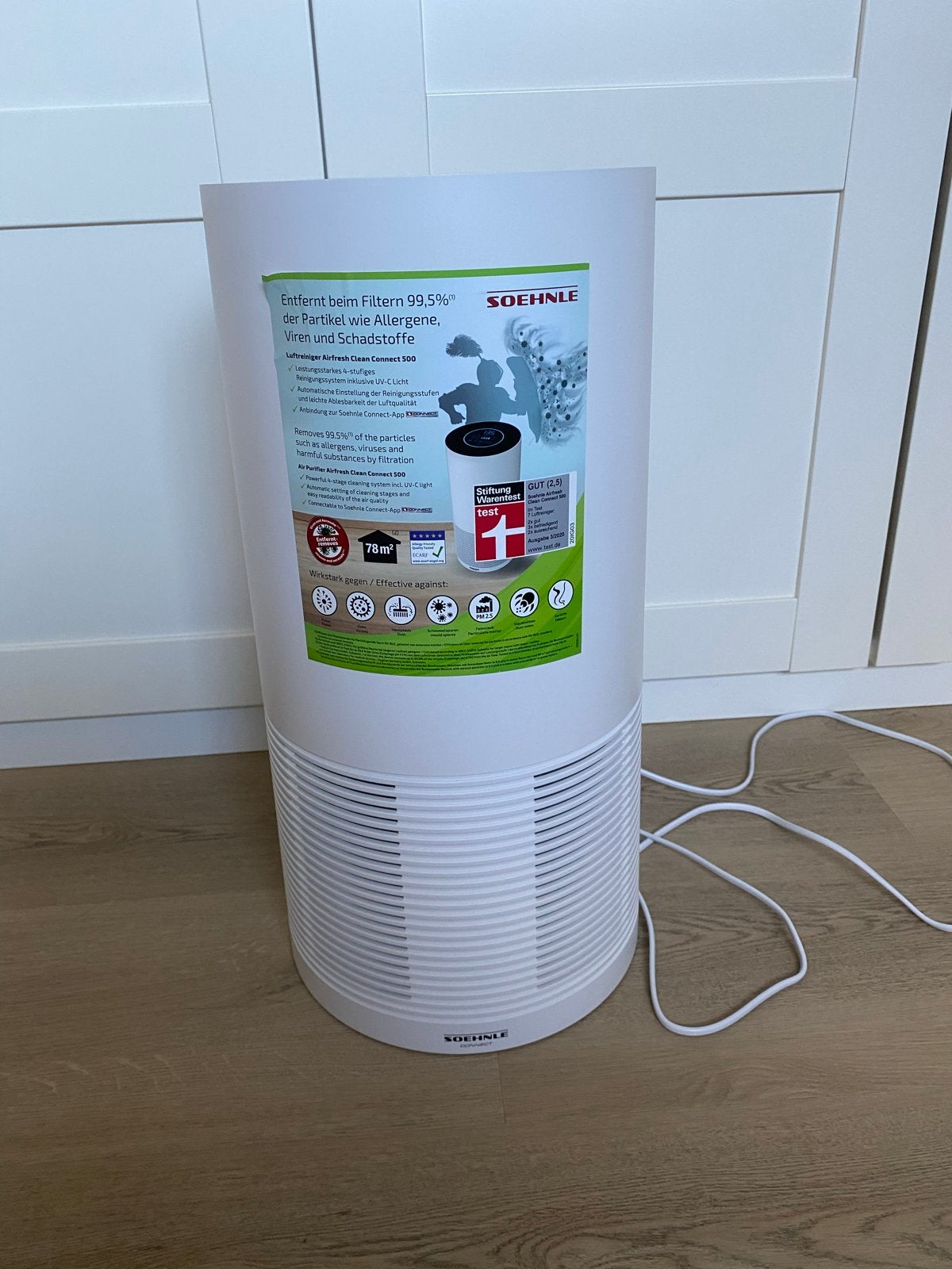Soehnle Airfresh Clean Connect 500 Luchtreiniger, Ophalen, Zo goed als nieuw, Luchtreiniger