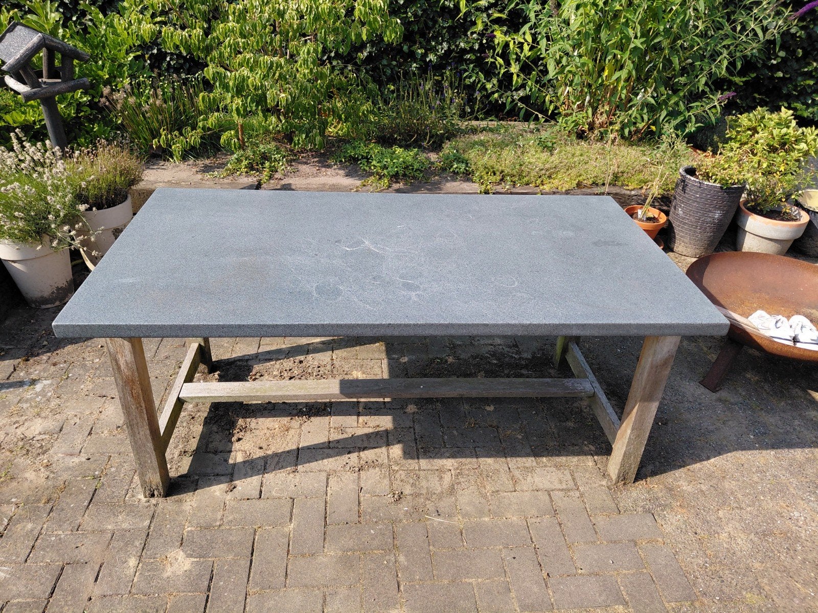 GRATIS! Robuuste tuintafel 1700x900. Zwaar blad, Ophalen