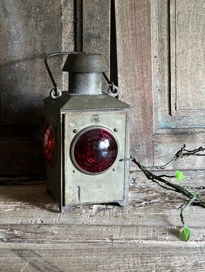 Vintage seinlamp, Ophalen of Verzenden