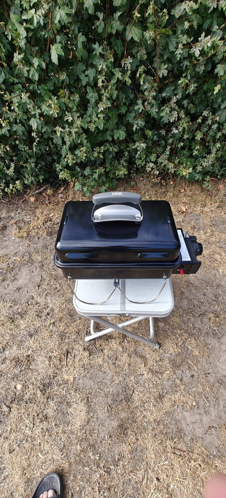 Weber Go Anywhere gasbarbecue - Compact en draagbaar, Ophalen, Zo goed als nieuw, Weber