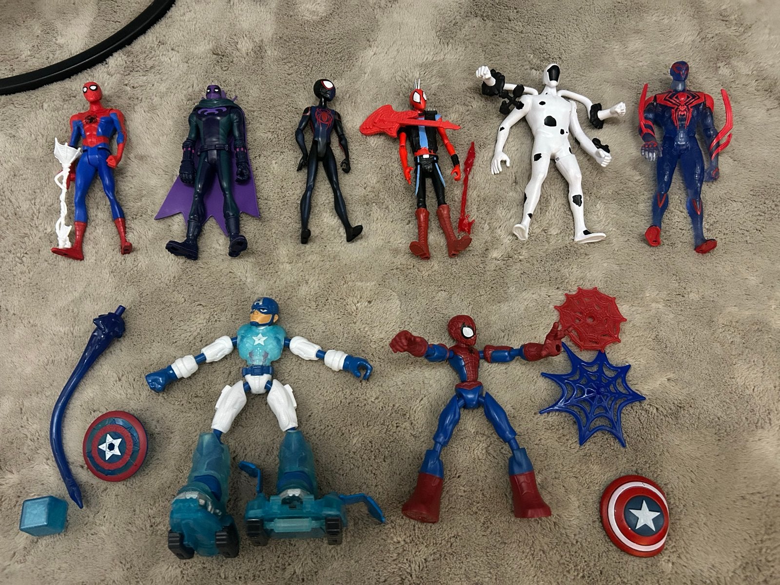 Marvel Spider-Man en Avengers actiefiguren set, Ophalen of Verzenden, Zo goed als nieuw