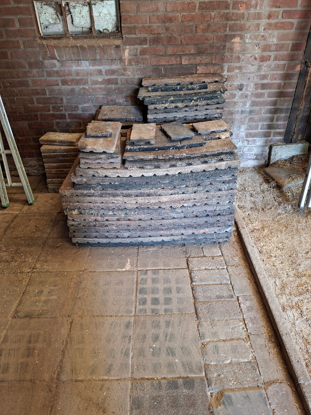 rubber stalmatten 1x1 mtr 4cm dik, Dieren en Toebehoren, Stalling en Weidegang