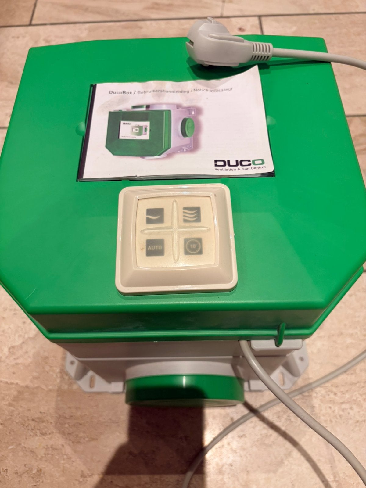 Duco ventilatie box + draadloze bediening, Ophalen of Verzenden, Zo goed als nieuw