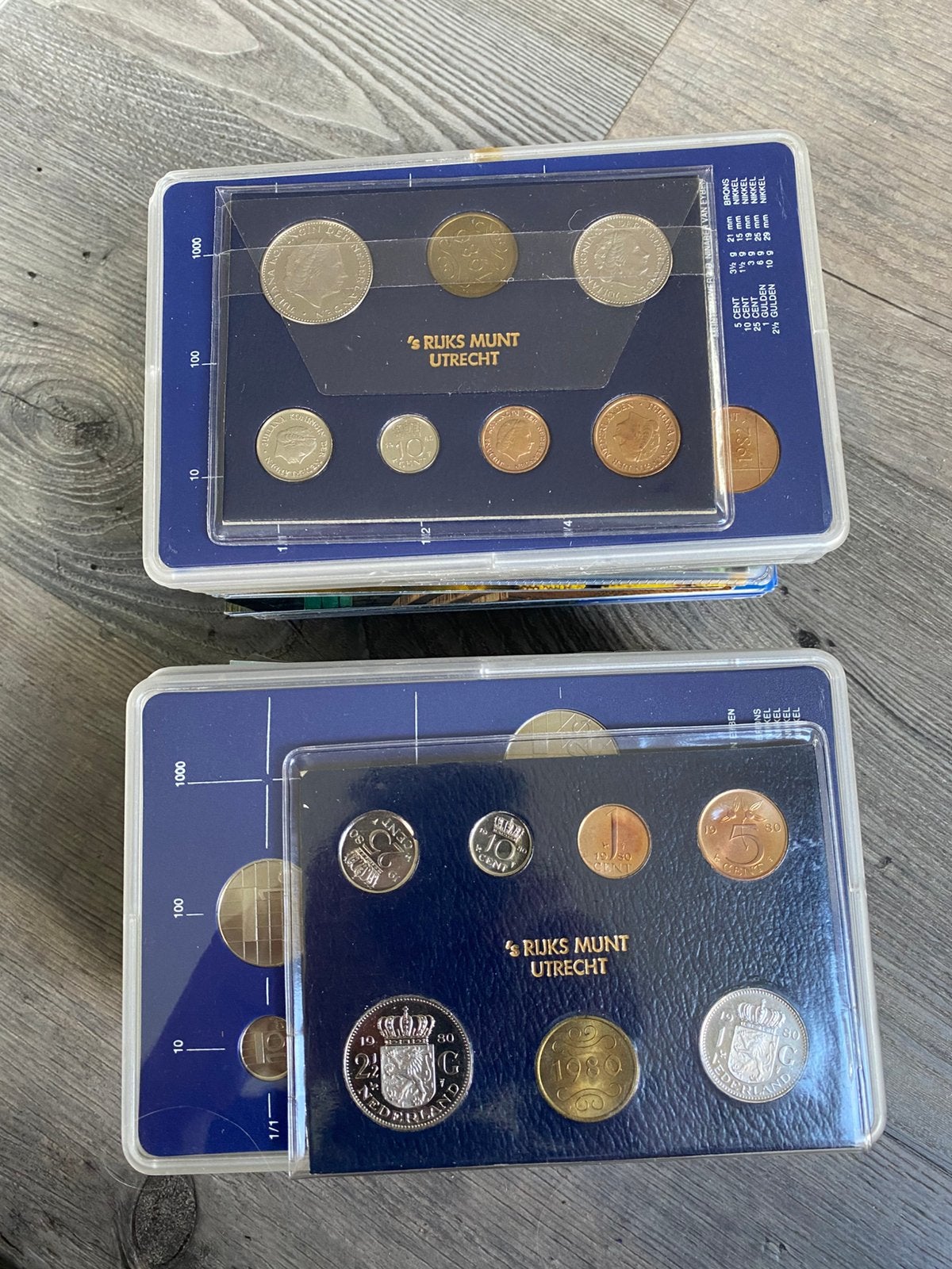 dubbele collectie Jaarsets Nederland 1980-2001 (FDC & Proof), Postzegels en Munten, Ophalen, Overige landen, Overige waardes