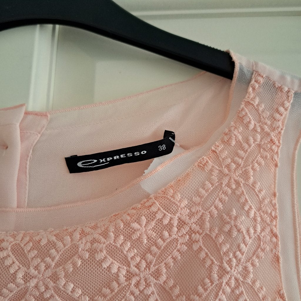 Expresso nude roze top met kant voor, knopen achter 38 45917, Maat 38/40 (M), Expresso, ., Ophalen of Verzenden