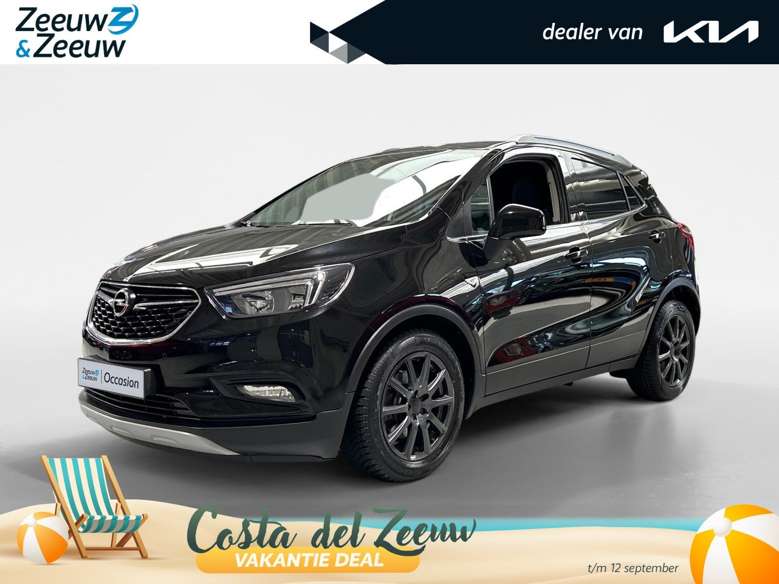 Opel Mokka X 1.4 Turbo 120 Jaar Edition | All-Seasonbanden |, Auto's, Opel, Voorwielaandrijving, 12 maanden, Gebruikt, Zwart