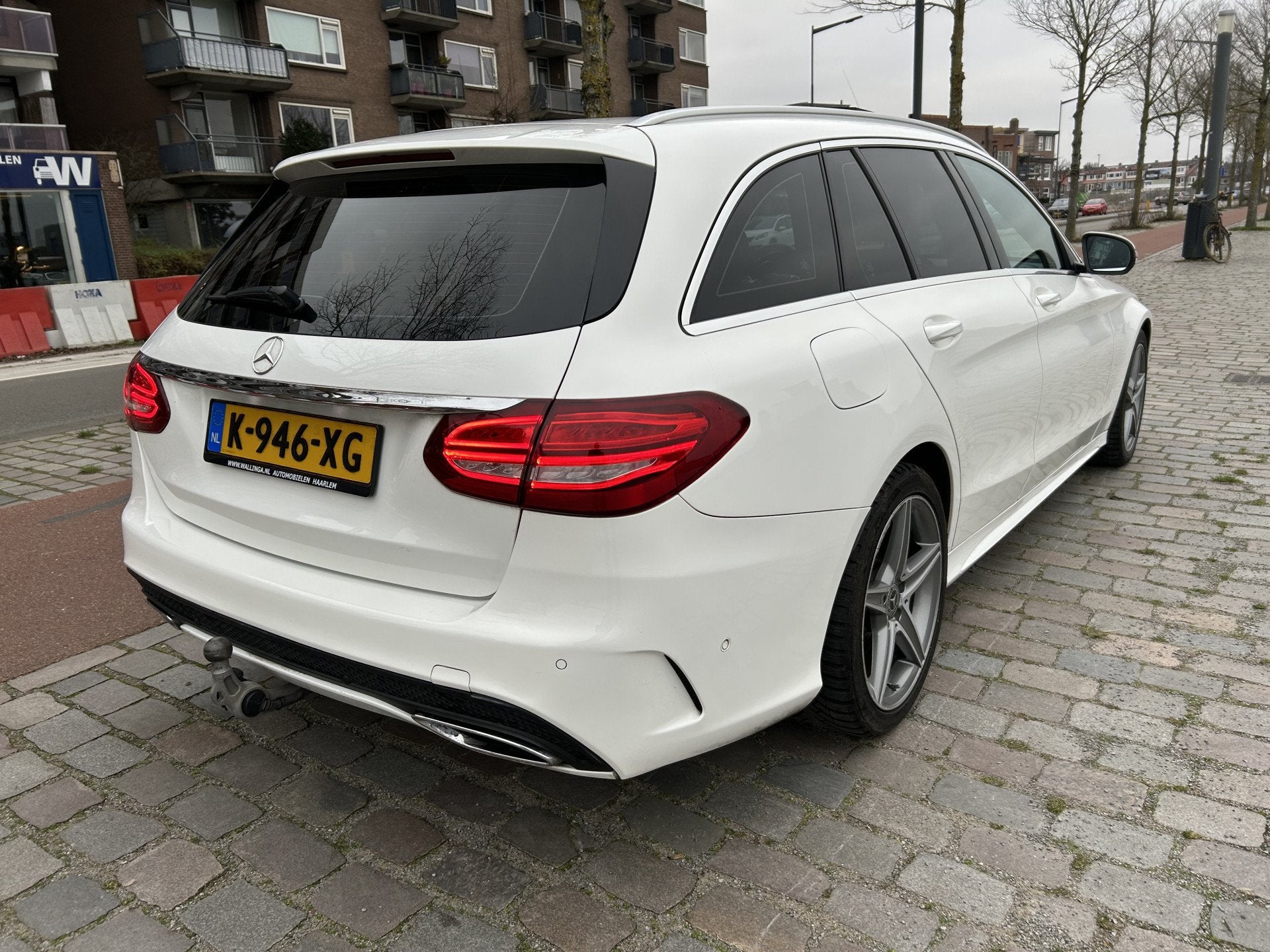 Mercedes-Benz C-Klasse Estate 220 CDI Prestige panodak leer, Auto's, Achterwielaandrijving, 4 cilinders, Wit, Leder