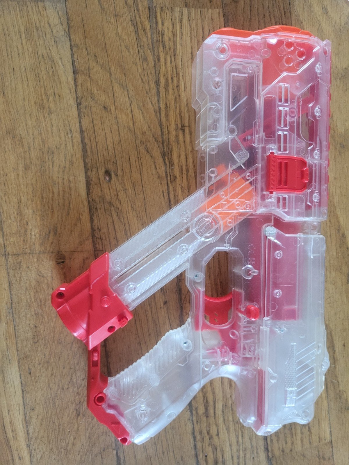 Transparant Nerf-achtig speelgoedpistool, Ophalen of Verzenden, Gebruikt, Jongen of Meisje