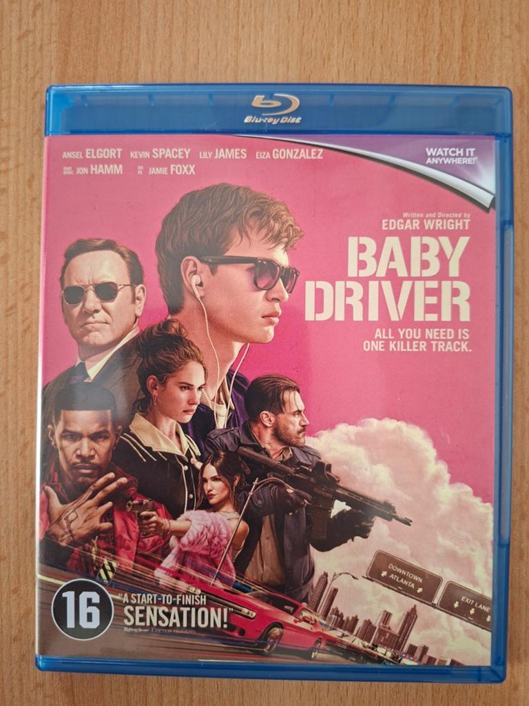 Baby Driver Blu-ray, Ophalen of Verzenden, Zo goed als nieuw, Actie