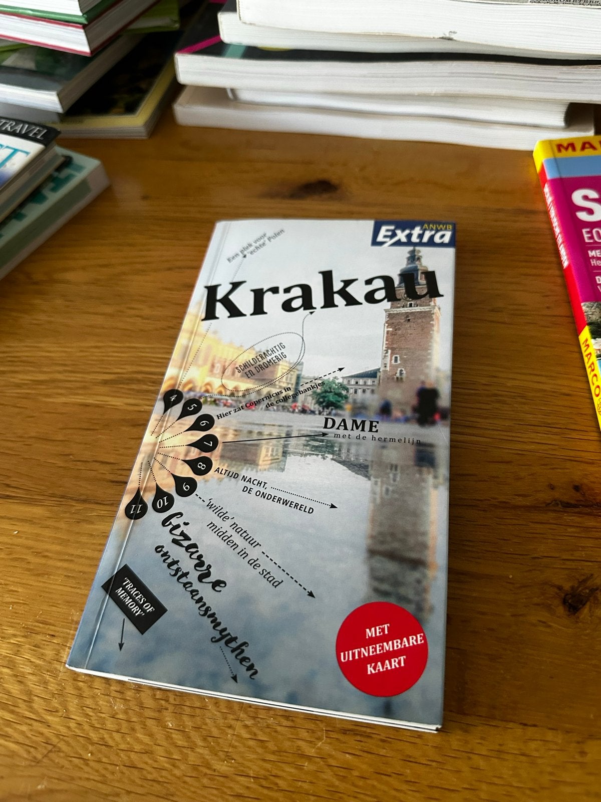 ANWB Extra Krakau Reisgids met uitneembare kaart, Europa, Ophalen of Verzenden, Zo goed als nieuw, Reisgids of -boek