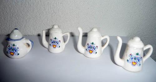 (12) miniatuur theeservies met hartje, Verzamelen, Ophalen of Verzenden, Zo goed als nieuw