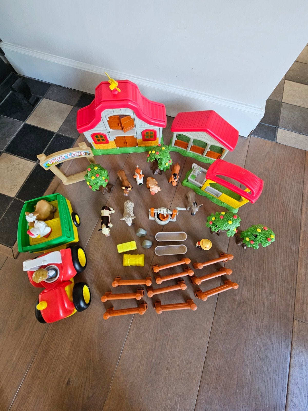 Little People Boerderij Speelset met Tractor en Dieren, Ophalen of Verzenden, Zo goed als nieuw, Overige typen, Met wieltjes