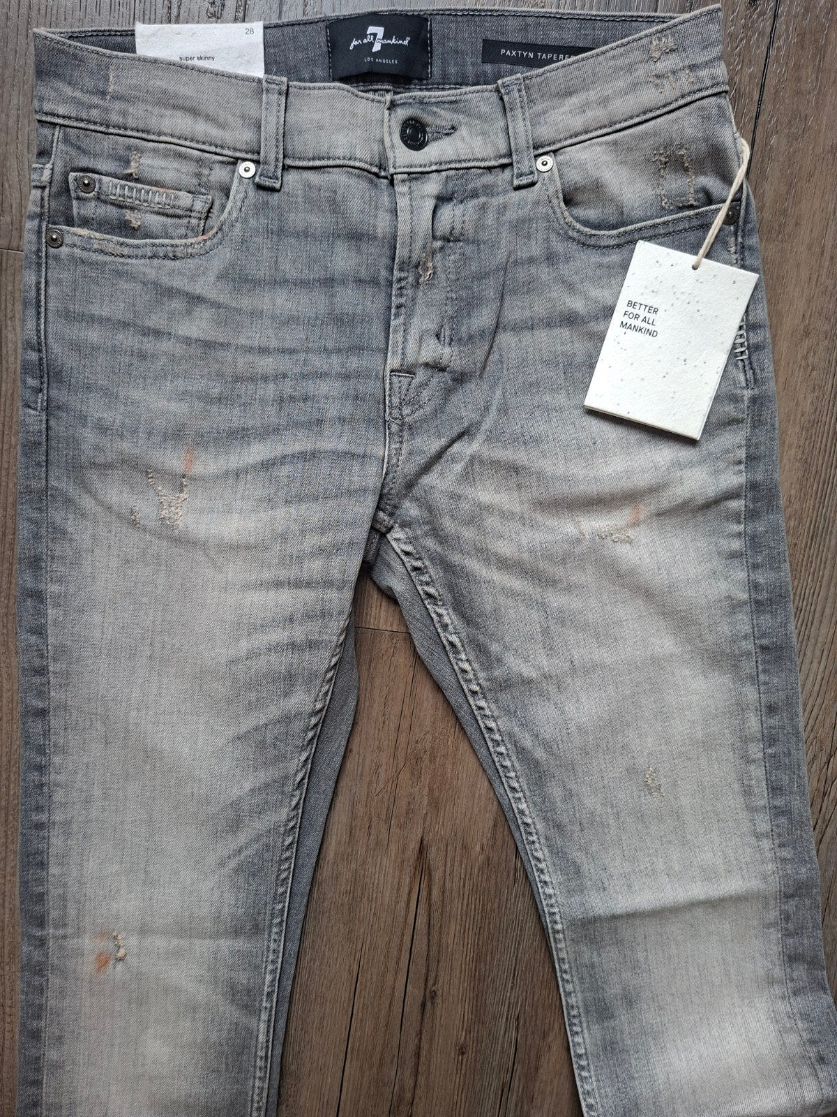 7 FOR ALL MANKIND tapered fit jeans W28 L32, 7 For All Mankind, Nieuw, W32 (confectie 46) of kleiner, Ophalen of Verzenden