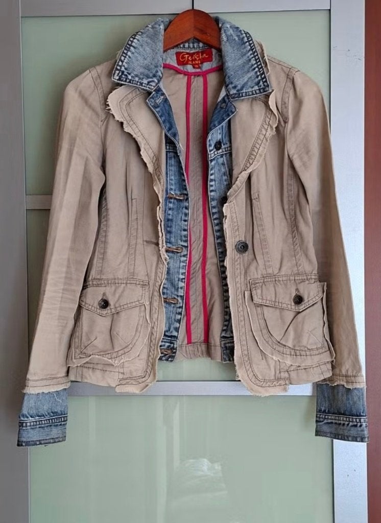 Geisha jeans jas XS, Geisha, Blauw, Ophalen of Verzenden, Maat 34 (XS) of kleiner