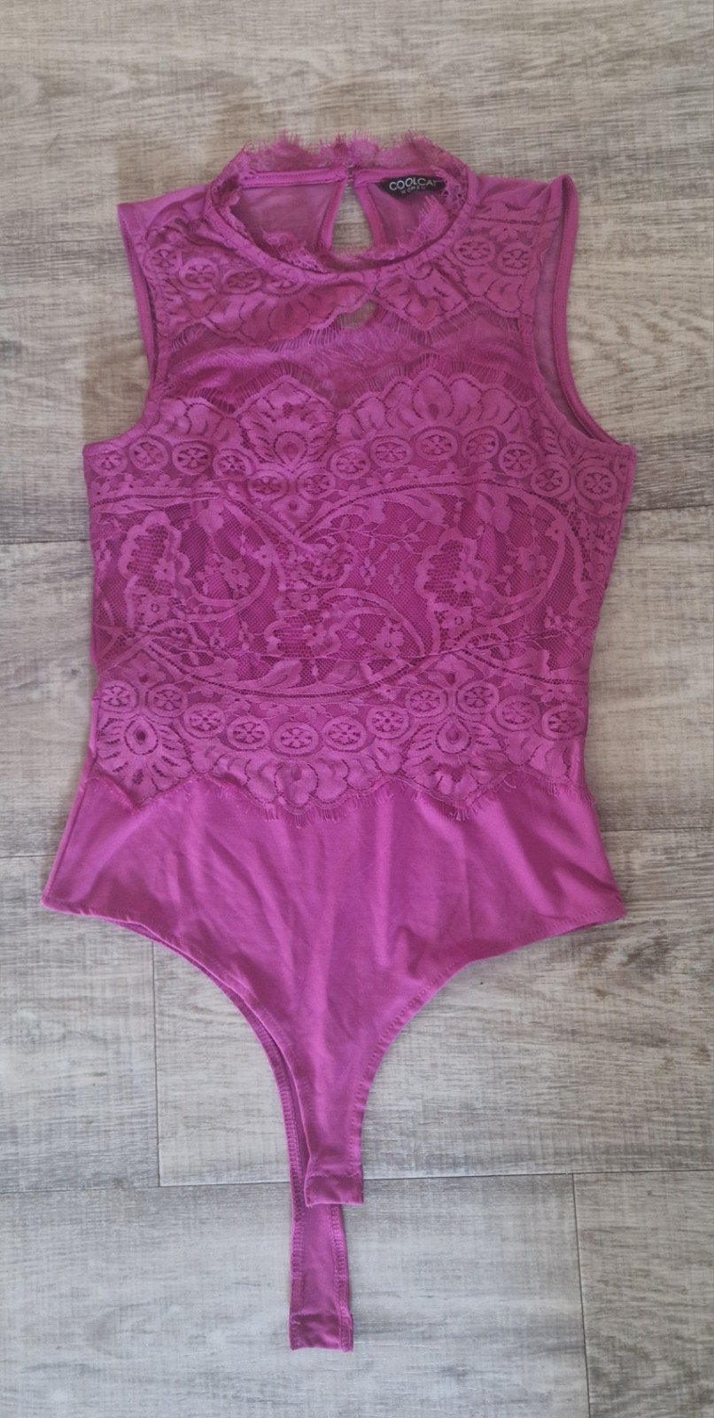 Coolcat Bodysuit Maat S - Paars met Kant, Paars, Ophalen of Verzenden, Zo goed als nieuw, Coolcat