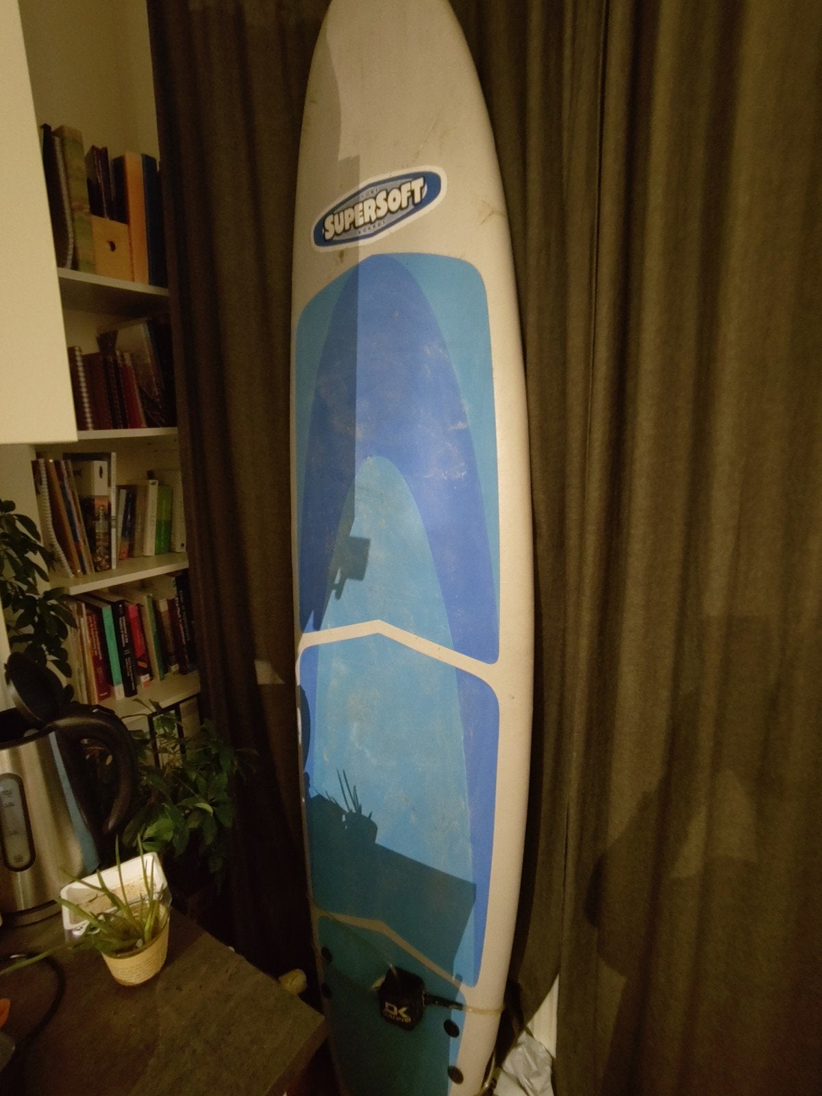 Softtop surfboard 8", Watersport en Boten, Golfsurfen, Ophalen, Gebruikt, Longboard, Met koord