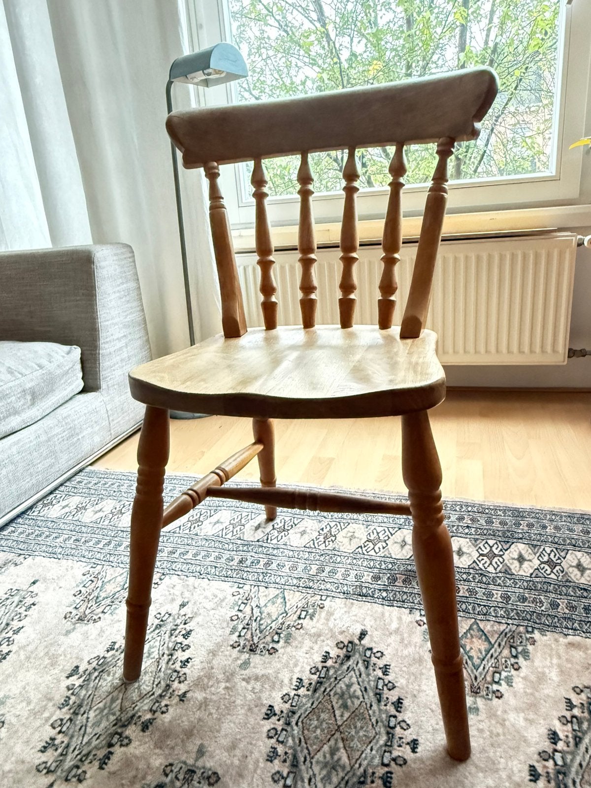 Vintage wooden kitchen chair, Antiek en Kunst, Ophalen