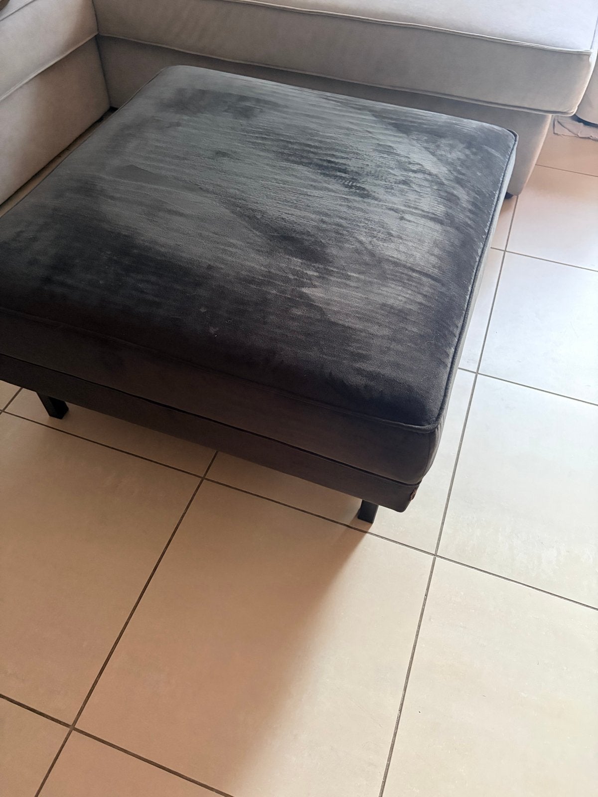 Woood Poef 80x80 cm - Zo goed als nieuw, Huis en Inrichting, Banken | Voetenbanken en Poefen, Ophalen, Vierkant, Zo goed als nieuw