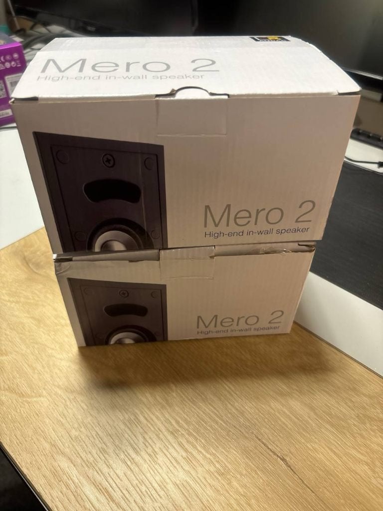 2x AUDAC Mero 2 inbouwspeaker wit
