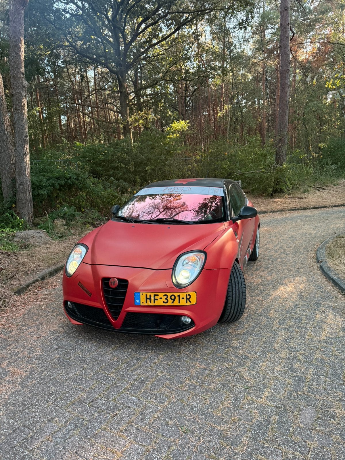 Alfa Romeo MiTo QV 1.4 Turbo 114KW 2009 Rood verlaagde prijs, Auto's, Voorwielaandrijving, Euro 5, Zwart, 4 cilinders