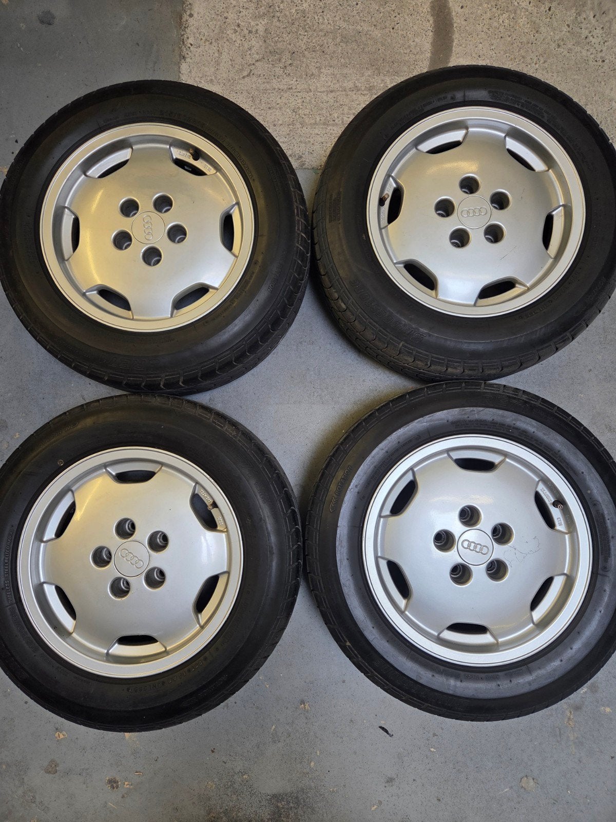 Originele audi velgen, Auto-onderdelen, Banden en Velgen, Ophalen, 15 inch, Banden en Velgen, Personenwagen