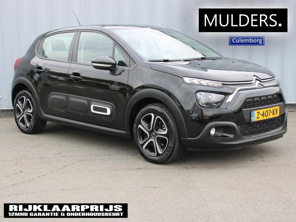 Citroen C3 1.2 PT 83PK PLUS NAVI/PARKSENS/CLIMA, Auto's, Citroën, Euro 6, 1199 cc, 450 kg, Zwart