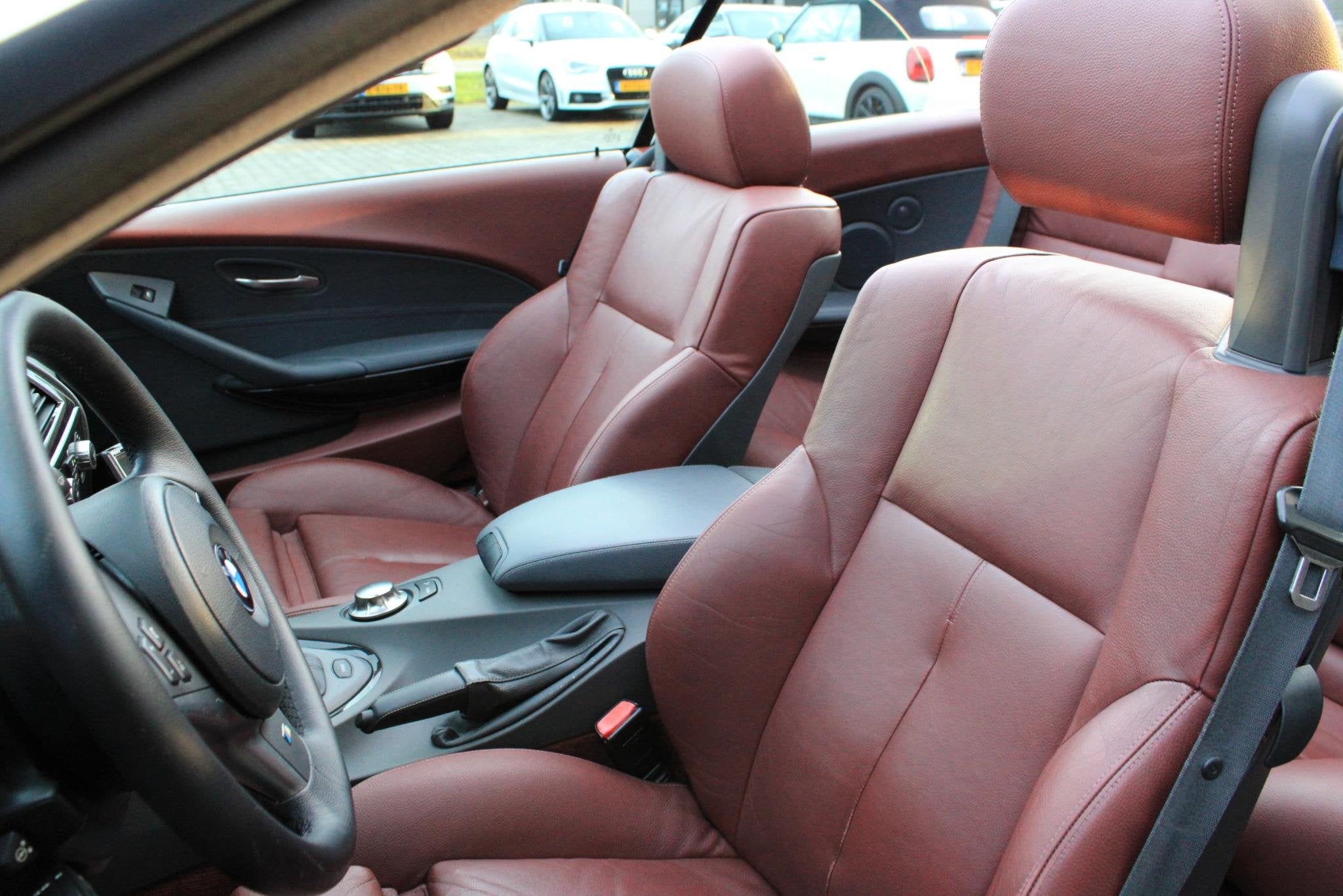 BMW 6-Serie Cabrio 645Ci S Rood Leder | Memory | Xenon | Nav, Auto's, Automaat, Achterwielaandrijving, Gebruikt, Cabriolet