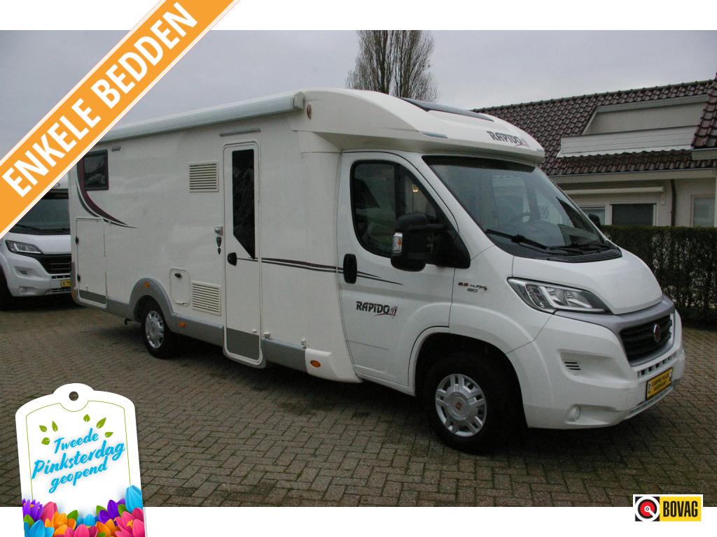 Rapido Le Randonneur 666 F Enkele bedden, XXL Garage, Caravans en Kamperen, Ringverwarming, Fiat, Bedrijf, Rapido