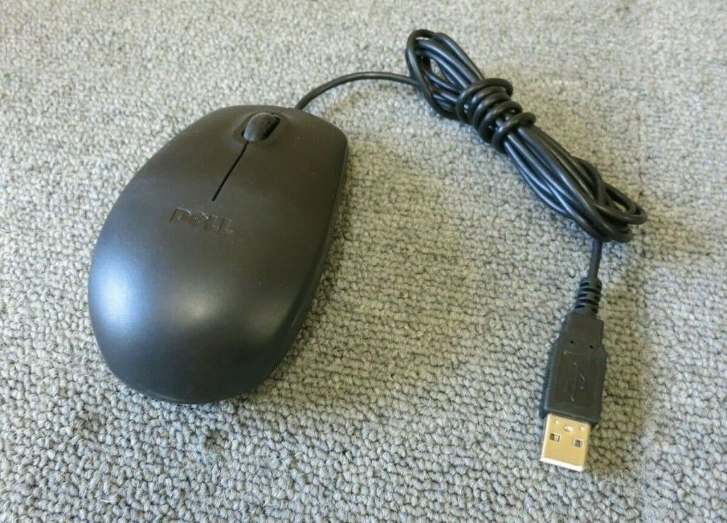 Dell optische muis MS111-L - USB aansluiting, Computers en Software, Muizen, Muis, Gebruikt, Ophalen of Verzenden, DELL
