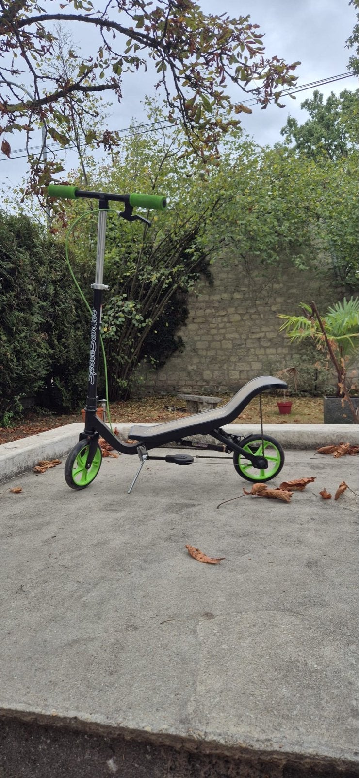 Space Scooter X540 - Zwart/Groen, Ophalen, Gebruikt, Gewone step