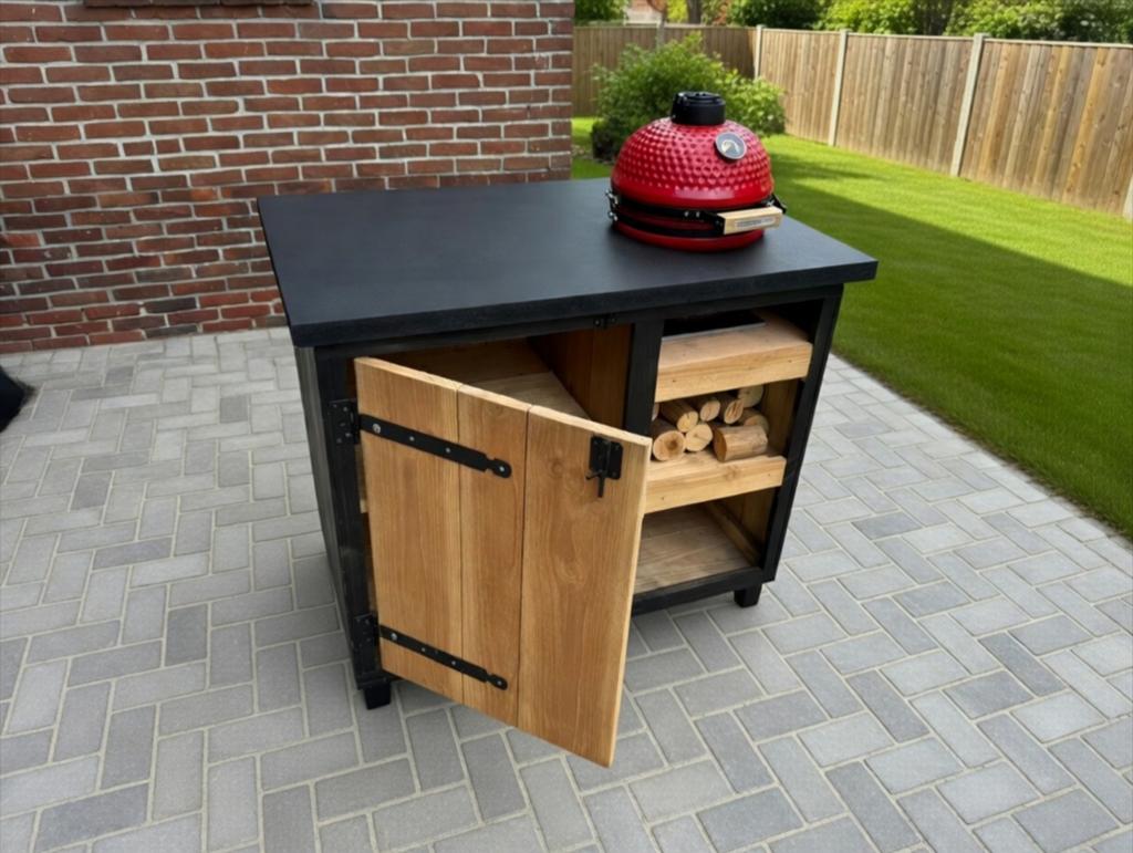 Nieuwe buitenkeuken met nieuwe 13inch kamado, Ophalen, Nieuw, Houtskool