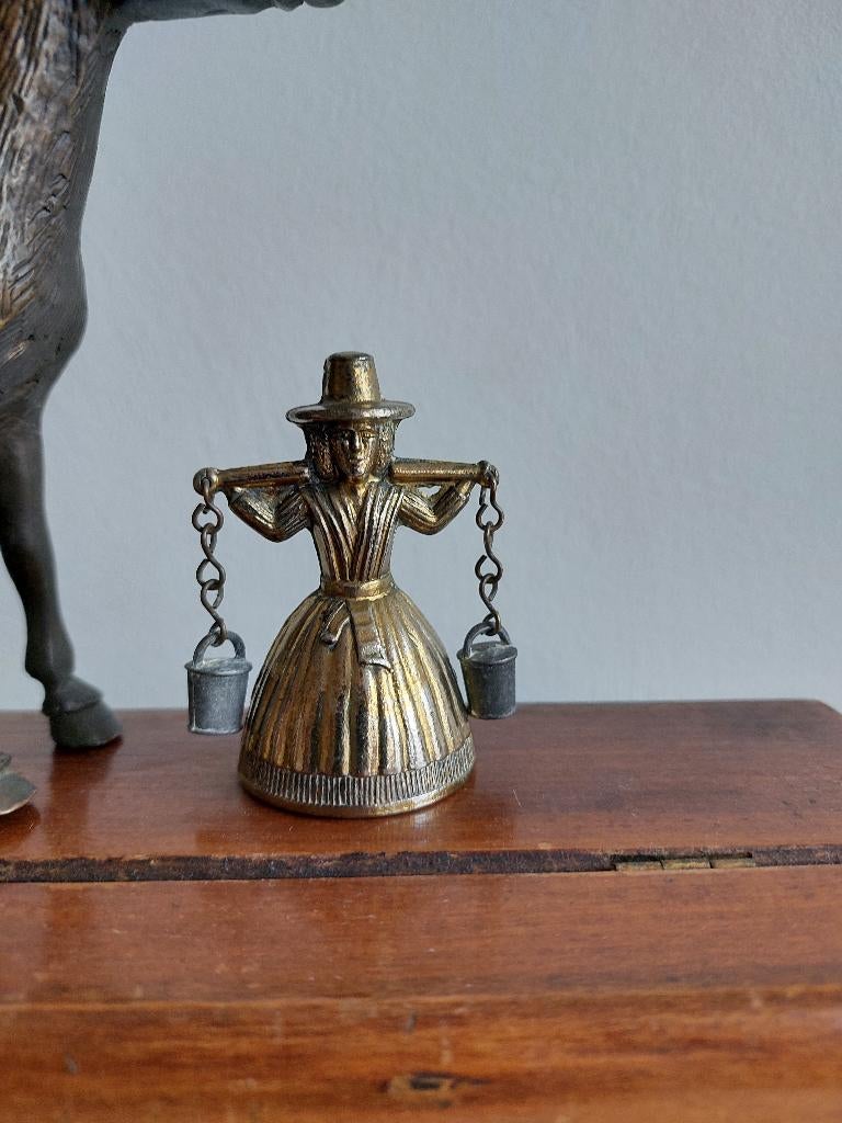 Tafelbel Oud Hollandse belletje | melkmeid 7cm, Antiek en Kunst, Ophalen