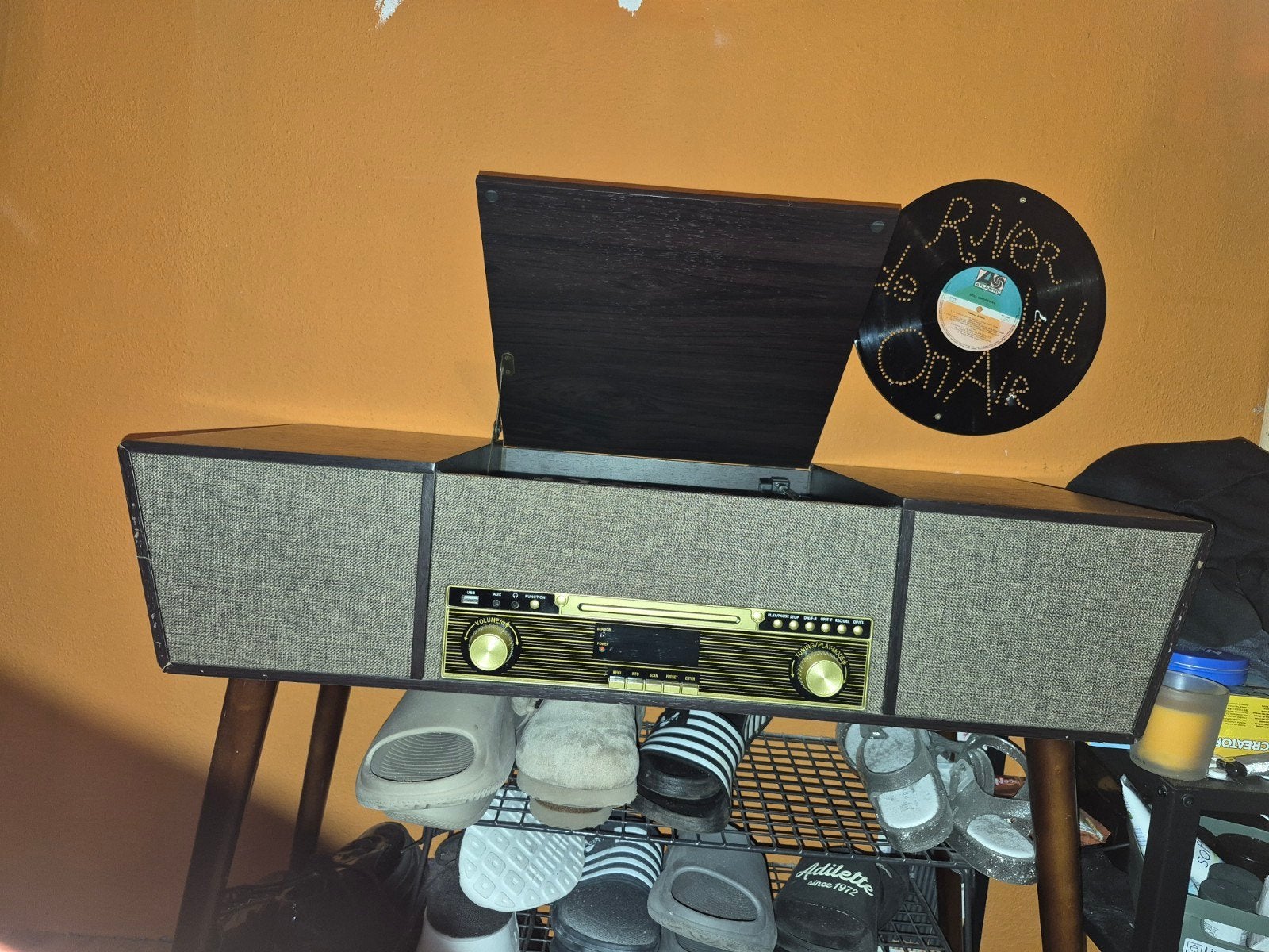 Belle Epoque Platenspeler met CD, Radio, USB & Bluetooth, Gebruikt, USB-aansluiting, Platenspeler, Ophalen