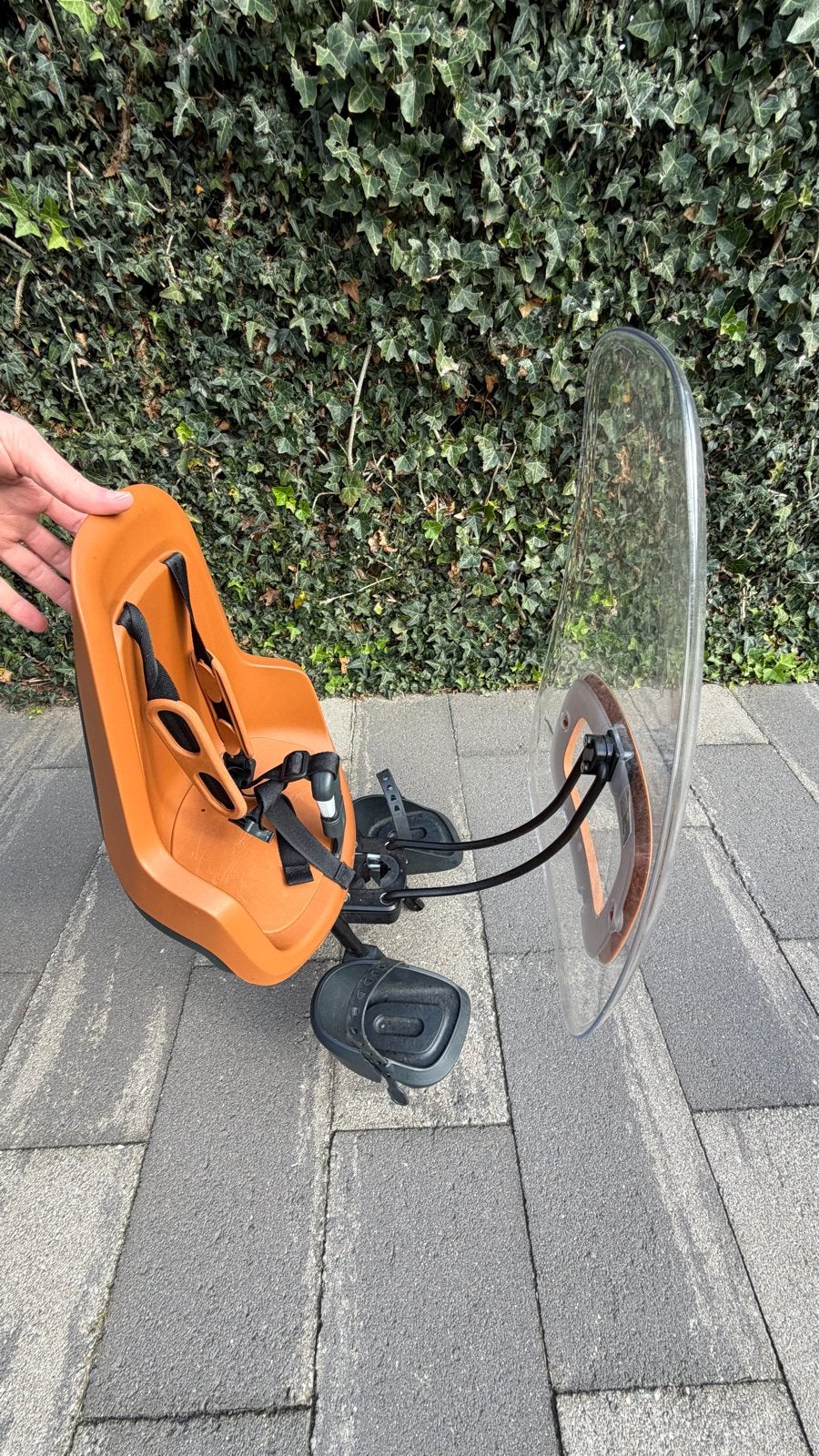 Bobike kinderzitje voor voorop de fiets, Ophalen, Voetsteuntjes, Voorzitje, Zo goed als nieuw