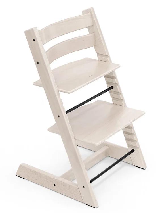 Stokke Tripp Trapp stoel - Wit (2 stuks beschikbaar), Kinderen en Baby's, Ophalen, Gebruikt, Meegroeistoel, Aanschuifbaar