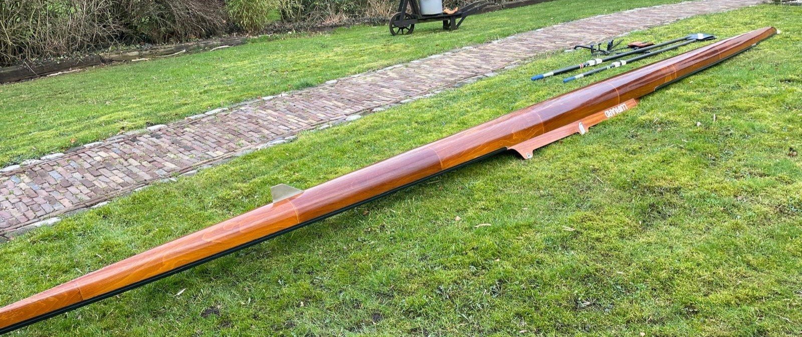 1 persoons houten skiff, Ophalen, Overige materialen, 6 meter of meer, Zo goed als nieuw
