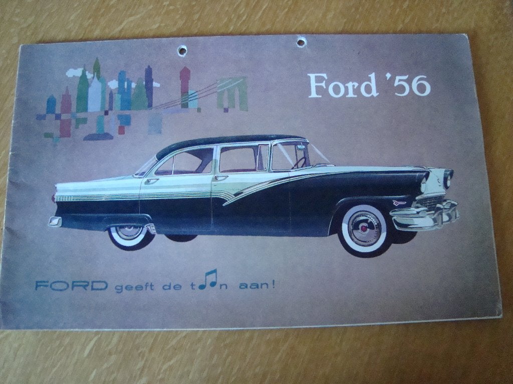 Ford 1956, Ophalen of Verzenden, Nieuw, Folder