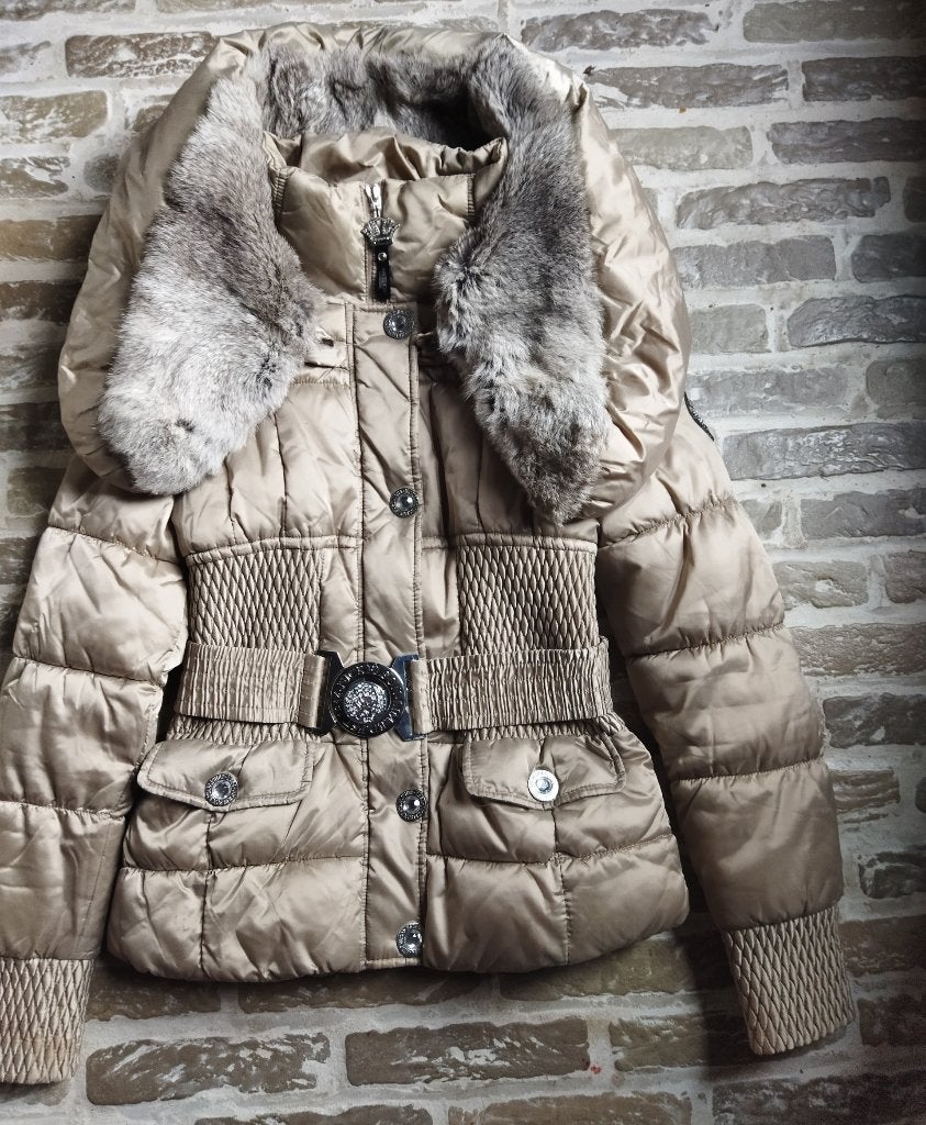 Nickelson Winterjas Goud Maat S, Beige, Nickelson, Ophalen of Verzenden, Zo goed als nieuw