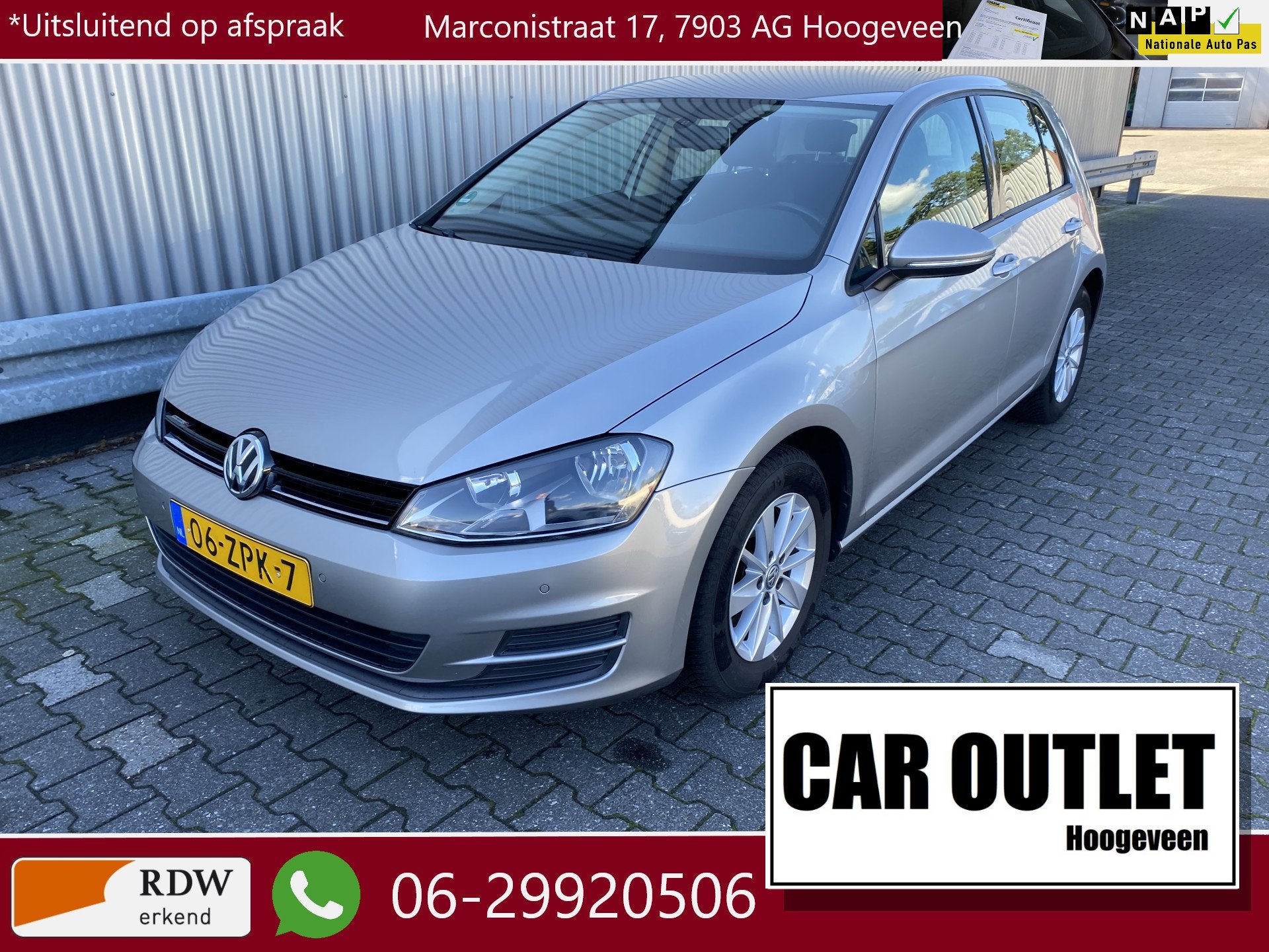 Volkswagen Golf 1.2 TSI Comfortline Clima, Navi, CC, PDC v/a, Voorwielaandrijving, Euro 5, Stof, Gebruikt