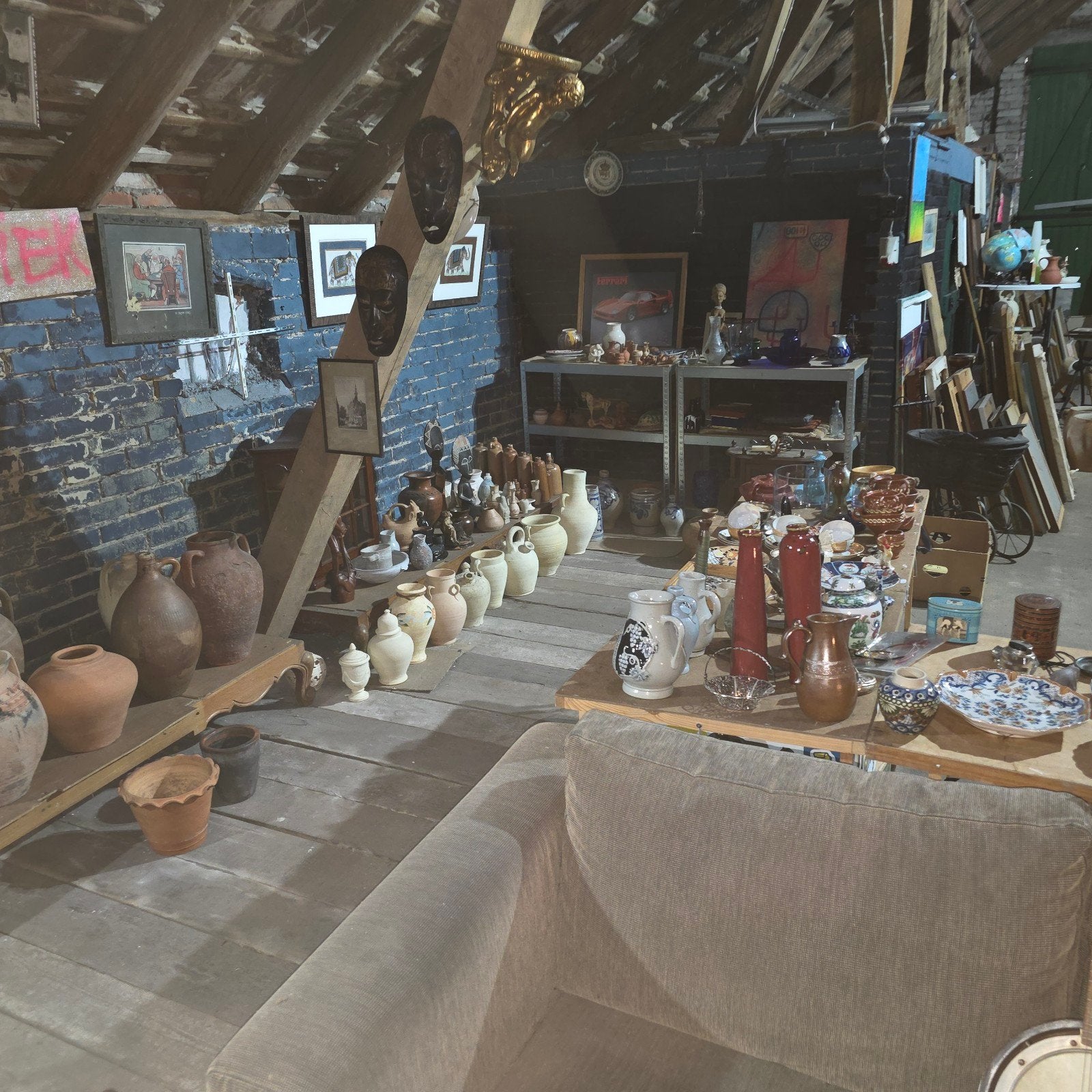 schuurverkoop, Antiek en Kunst, Curiosa en Brocante, Ophalen of Verzenden